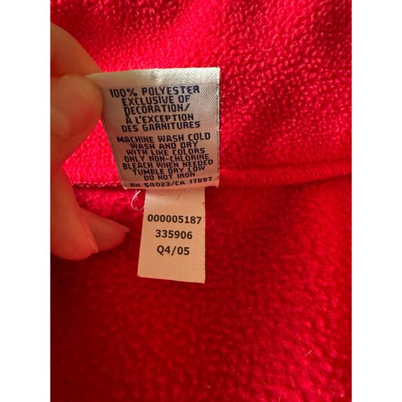 Old Navy Vtg Red Fleece Sweatshirt Size XLarge - Picture 3 of 7